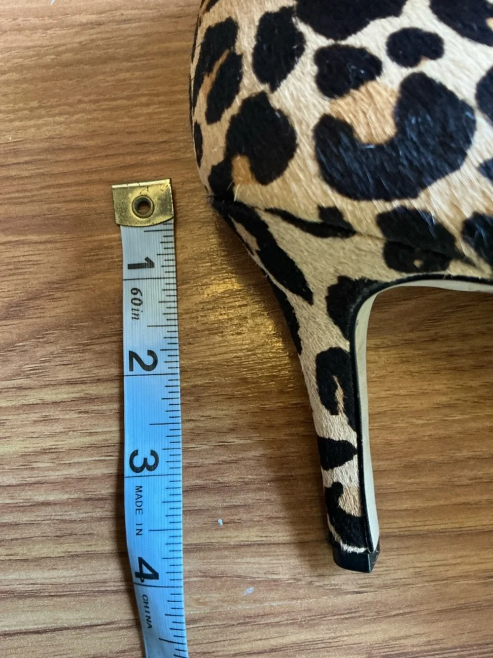INC International Concepts Leopard Print Tan and Black Pointed Toe Pumps